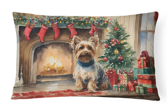 Buy this Silky Terrier Cozy Christmas Throw Pillow