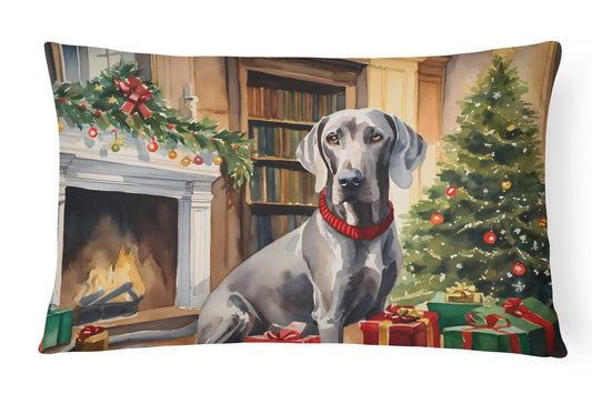 Buy this Weimaraner Cozy Christmas Throw Pillow