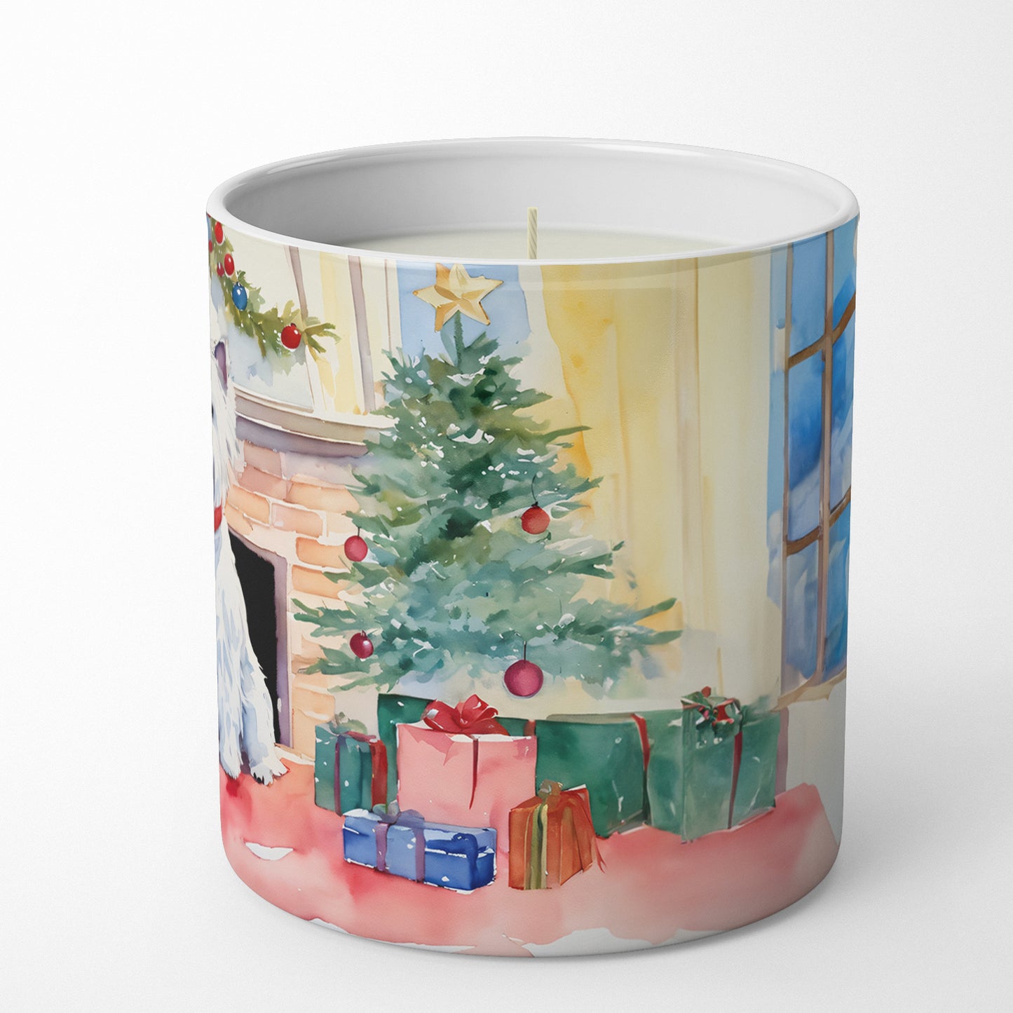 Westie Cozy Christmas Decorative Soy Candle