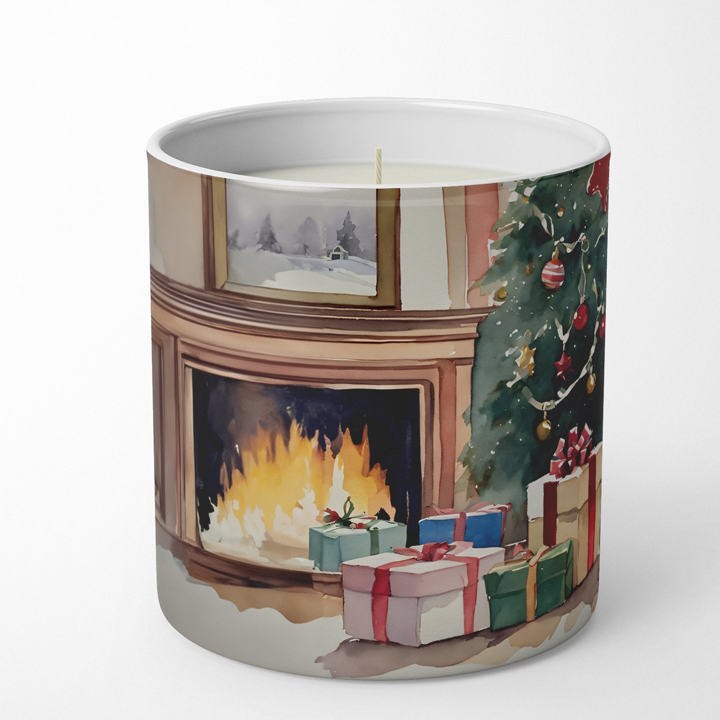 Buy this Fox Terrier Cozy Christmas Decorative Soy Candle