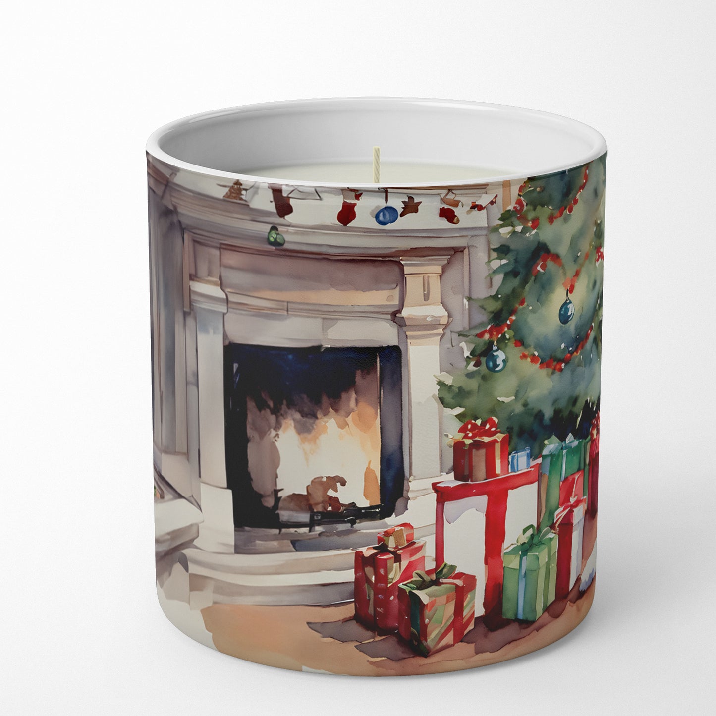 Buy this Fox Terrier Cozy Christmas Decorative Soy Candle