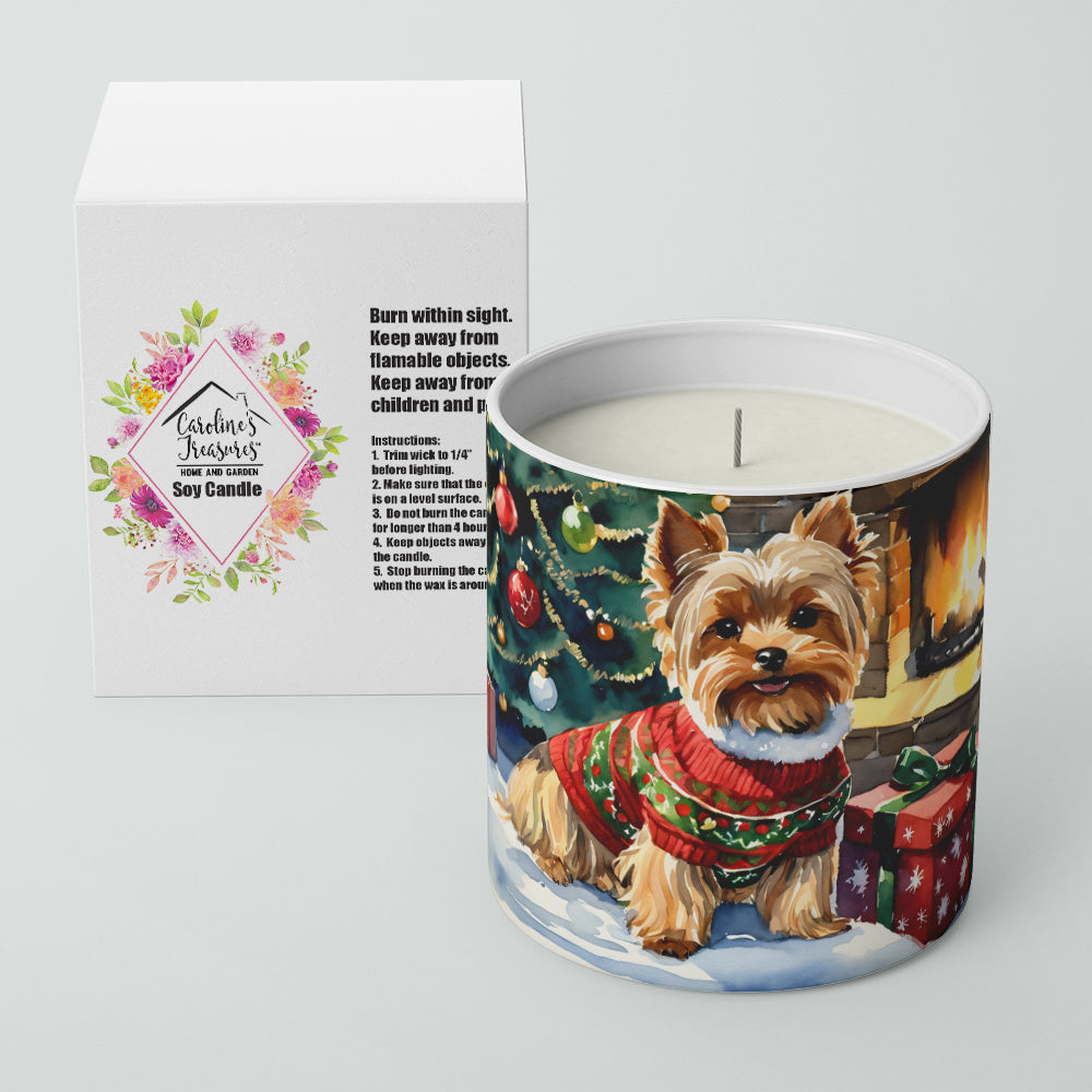 Yorkshire Terrier Cozy Christmas Decorative Soy Candle