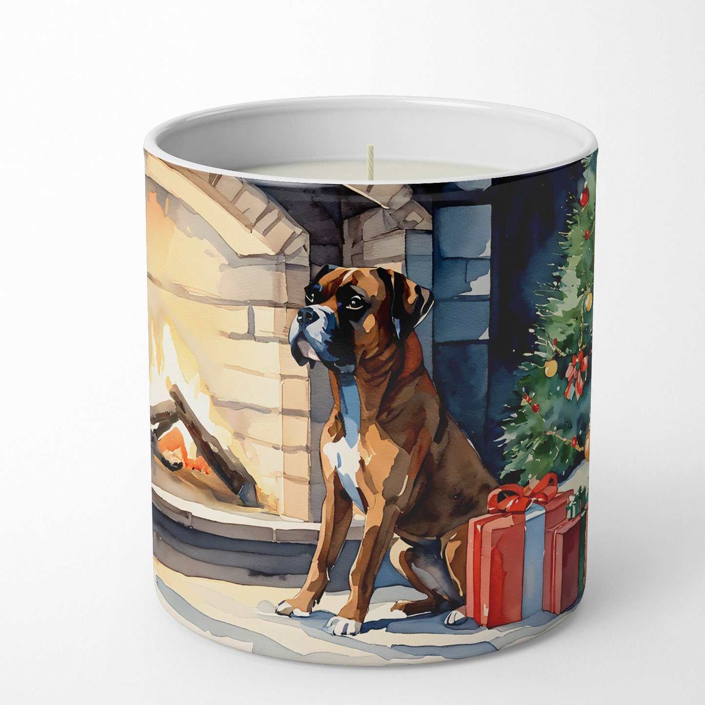 Boxer Cozy Christmas Decorative Soy Candle