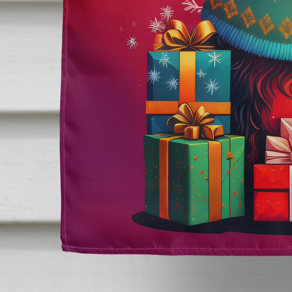 Affenpinscher Holiday Christmas House Flag