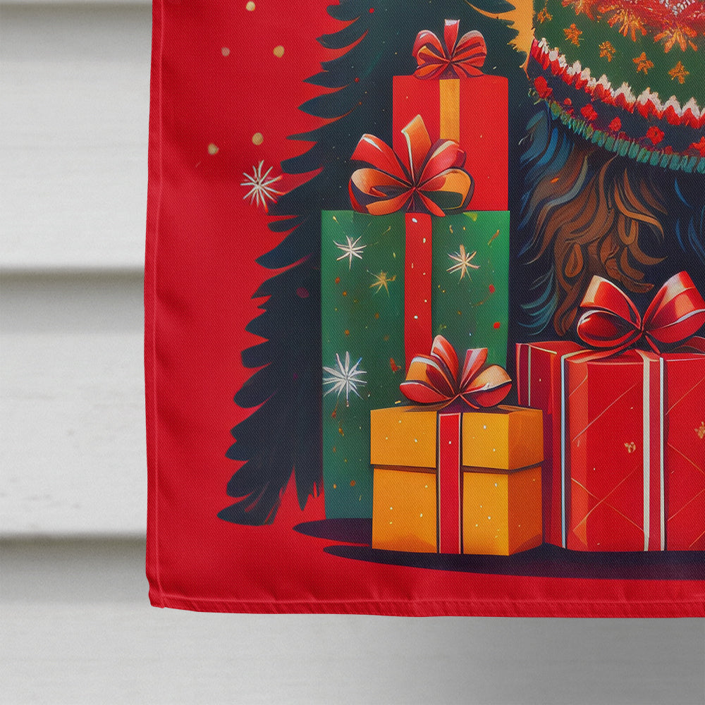 Airedale Terrier Holiday Christmas House Flag