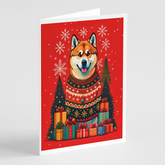 Buy this Akita Holiday Christmas Greeting Cards Pack of 8