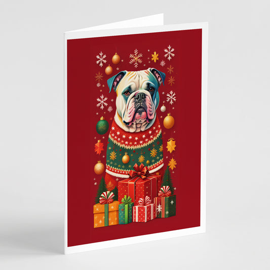 Buy this American Bulldog Holiday Christmas Greeting Cards Pack of 8