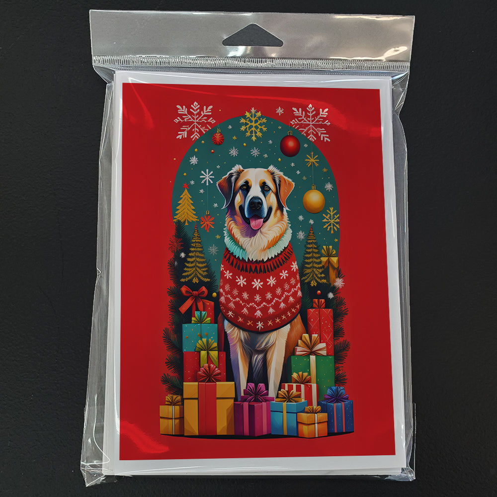 Anatolian Shepherd Dog Holiday Christmas Greeting Cards Pack of 8