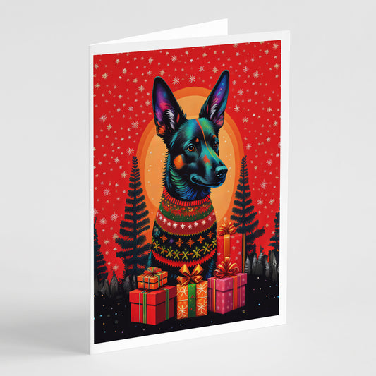 Buy this Australian Kelpie Holiday Christmas Greeting Cards Pack of 8