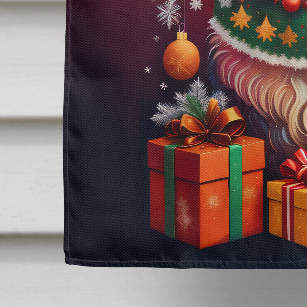 Australian Shepherd Holiday Christmas House Flag