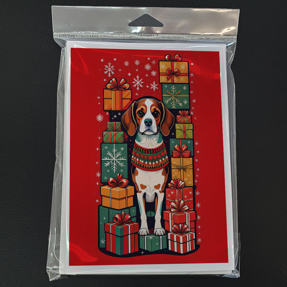 Beagle Holiday Christmas Greeting Cards Pack of 8
