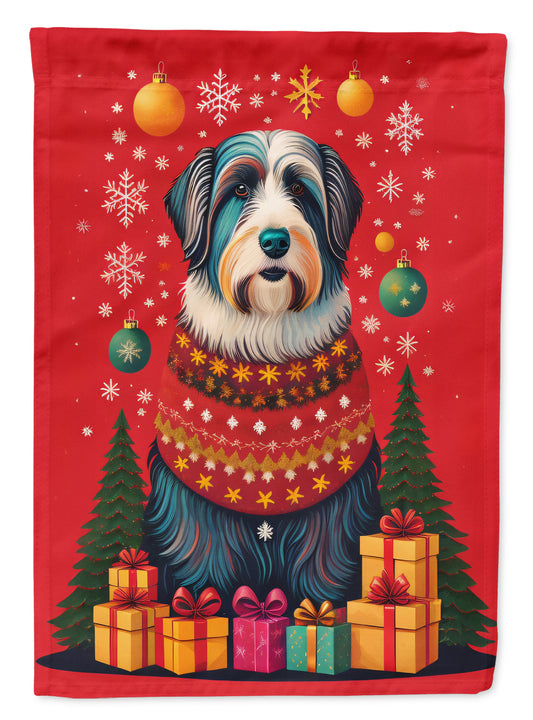 Buy this Bearded Collie Holiday Christmas Garden Flag