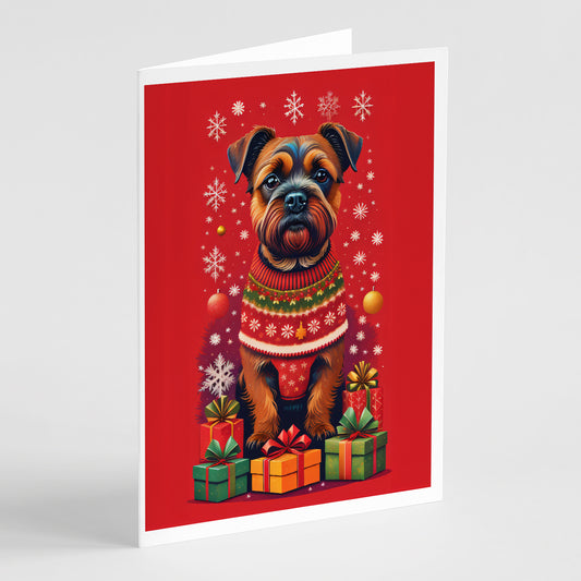 Buy this Border Terrier Holiday Christmas Greeting Cards Pack of 8