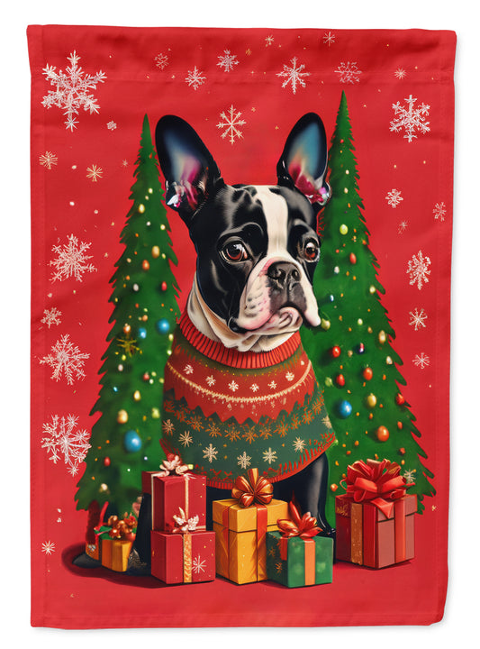 Buy this Boston Terrier Holiday Christmas Garden Flag