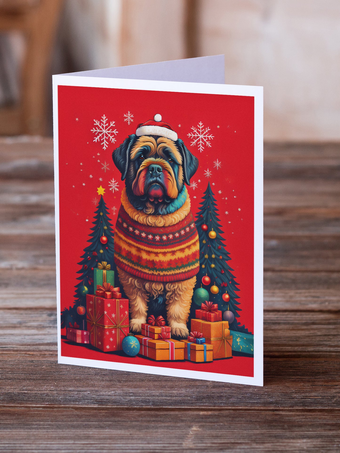 Bouvier des Flandres Holiday Christmas Greeting Cards Pack of 8