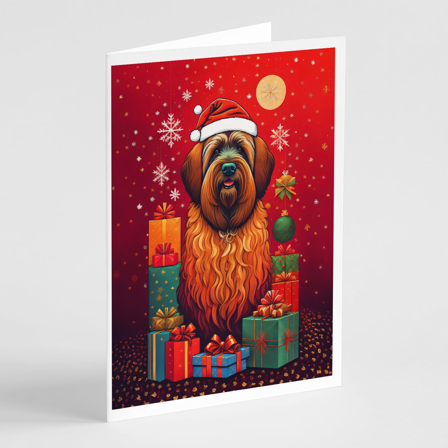 Buy this Briard Holiday Christmas Greeting Cards Pack of 8