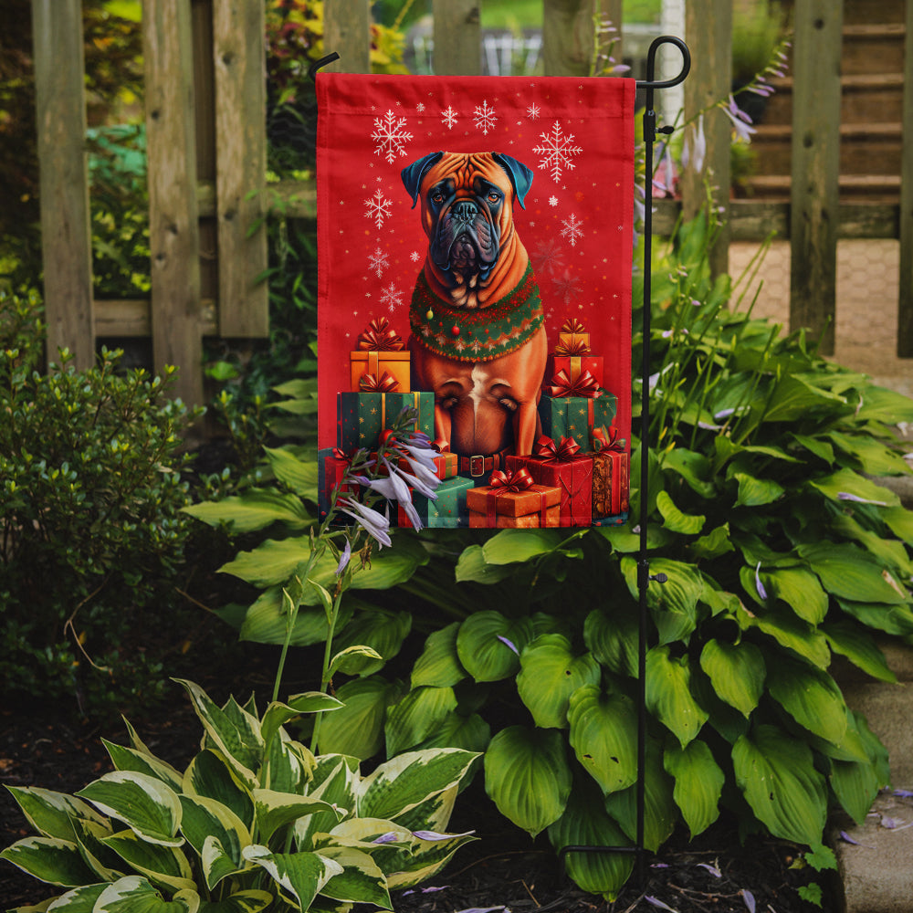 Bullmastiff Holiday Christmas Garden Flag