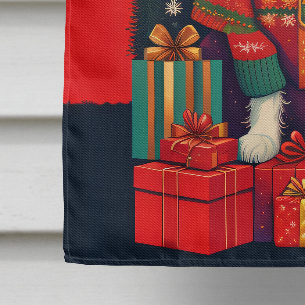 Cavalier Spaniel Holiday Christmas House Flag