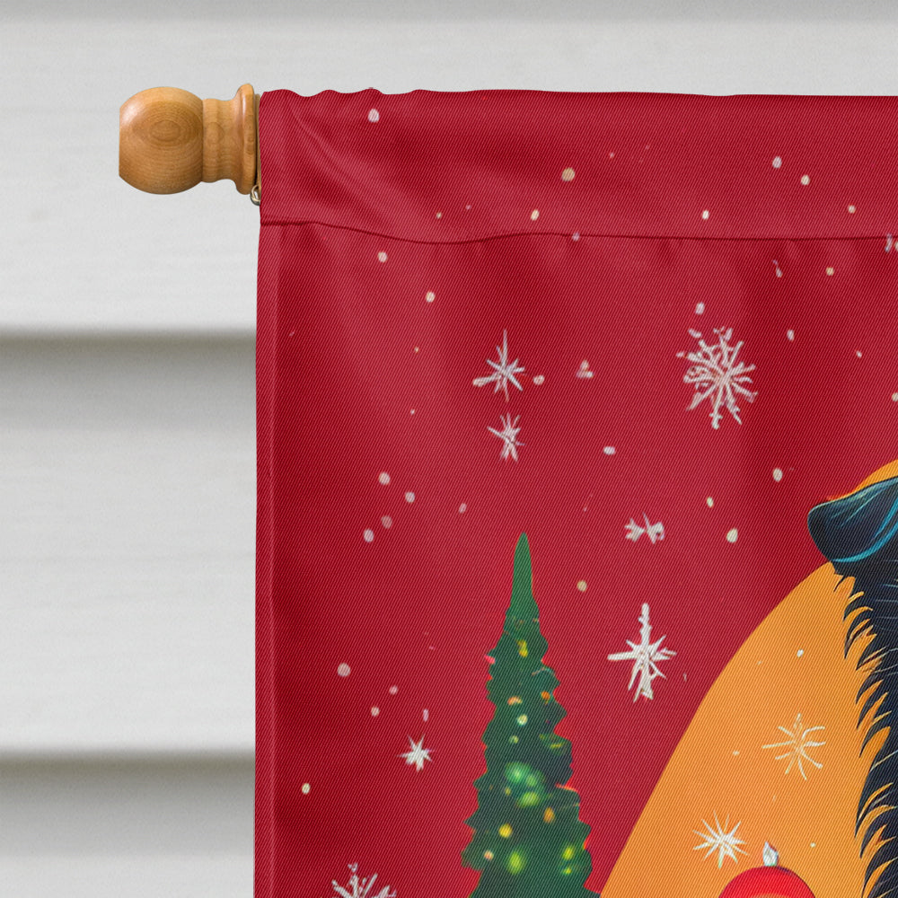 Collie Holiday Christmas House Flag
