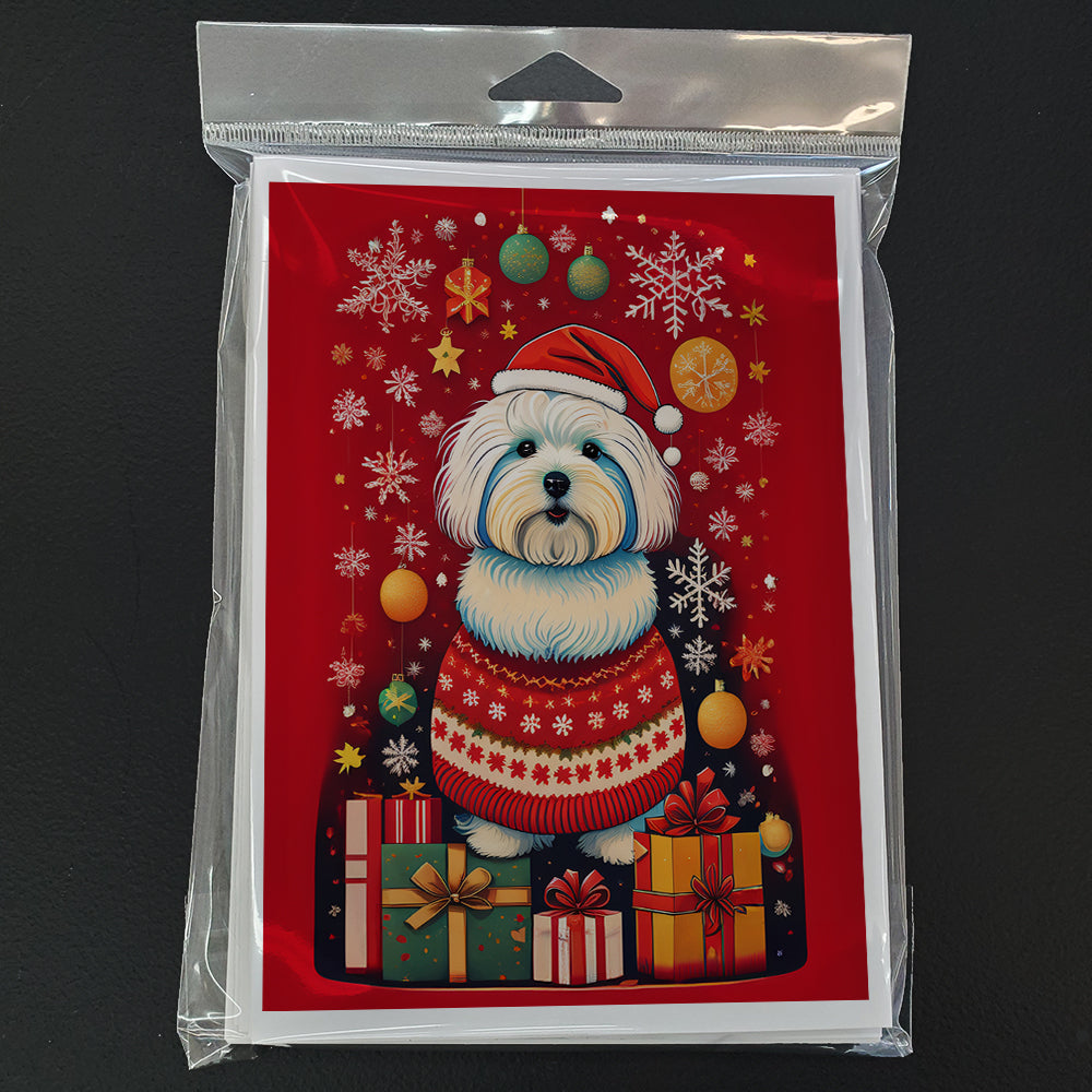 Coton De Tulear Holiday Christmas Greeting Cards Pack of 8