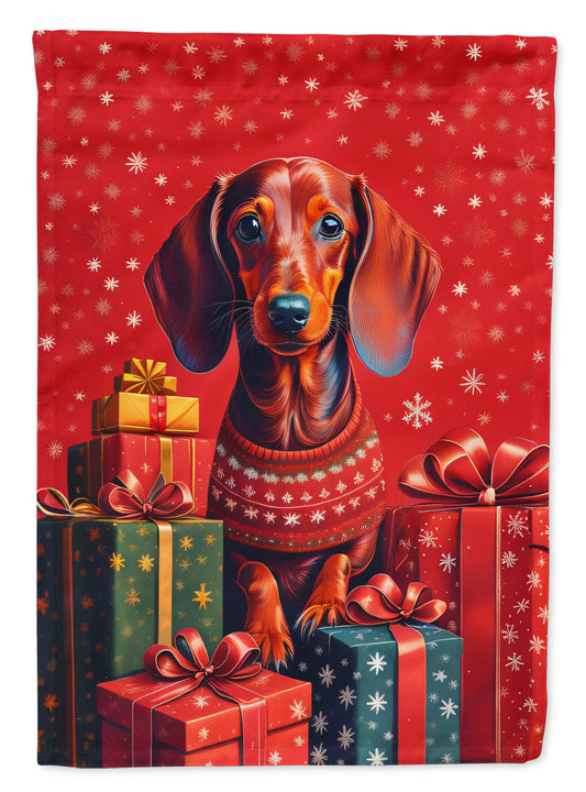 Buy this Dachshund Holiday Christmas House Flag