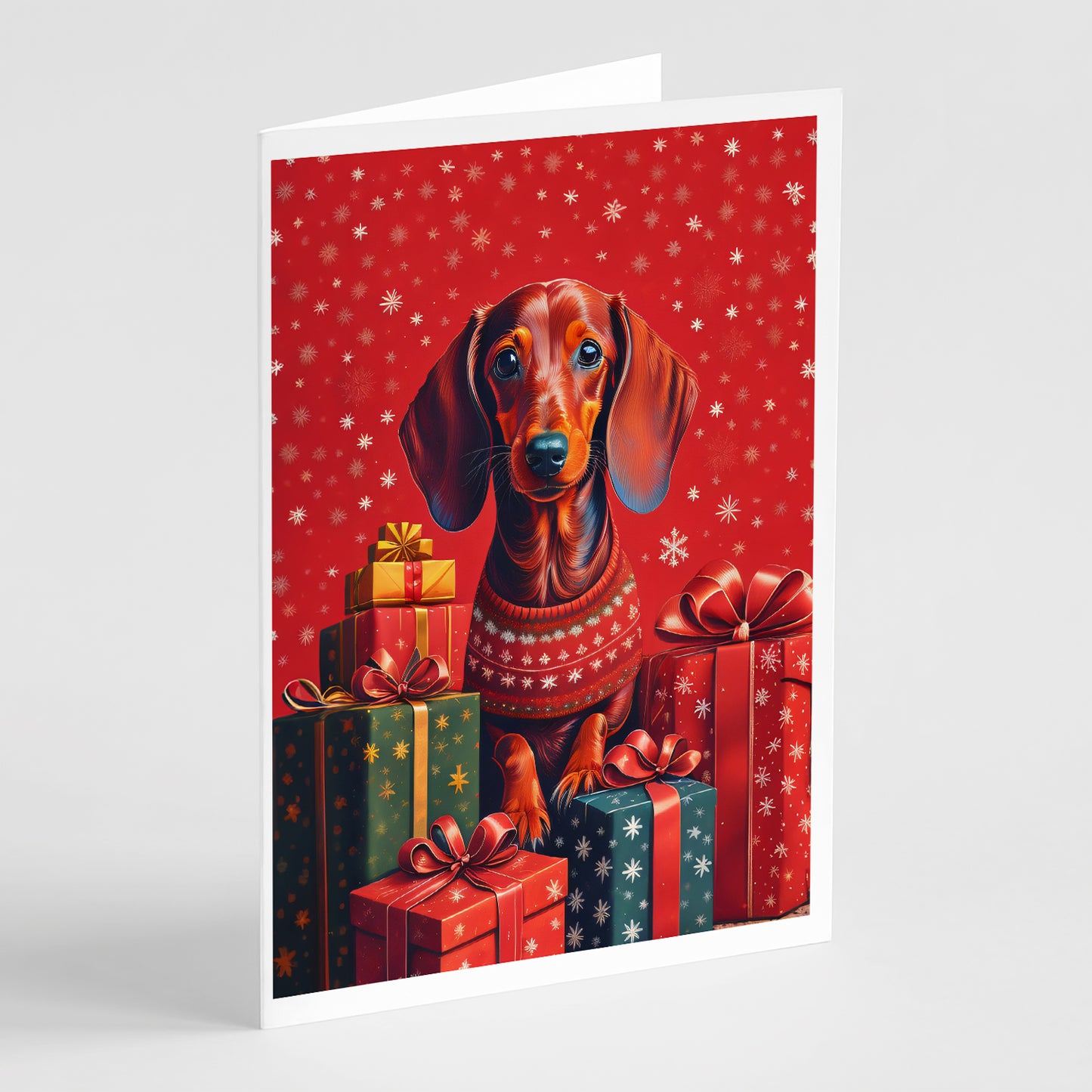 Buy this Dachshund Holiday Christmas Greeting Cards Pack of 8