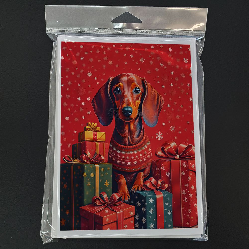 Dachshund Holiday Christmas Greeting Cards Pack of 8