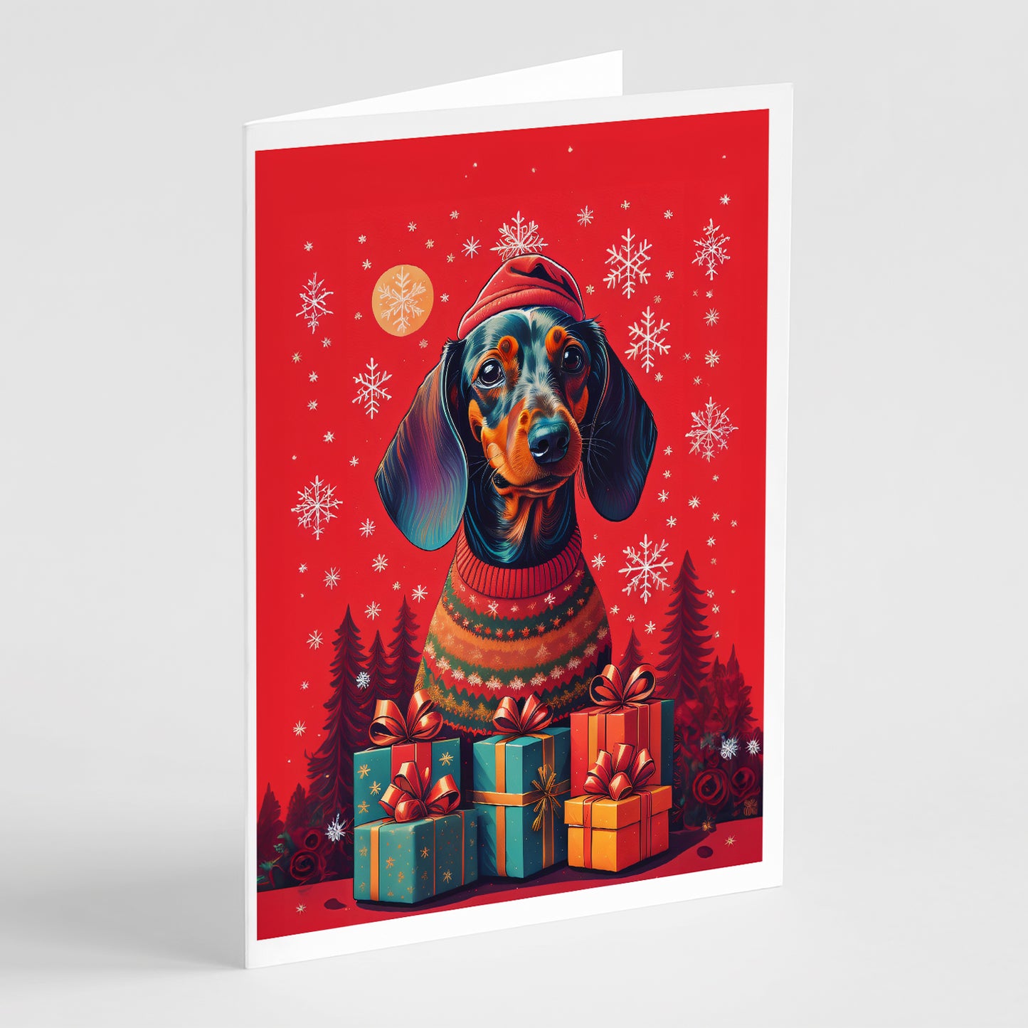 Buy this Dachshund Holiday Christmas Greeting Cards Pack of 8