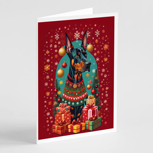 Buy this Doberman Pinscher Holiday Christmas Greeting Cards Pack of 8