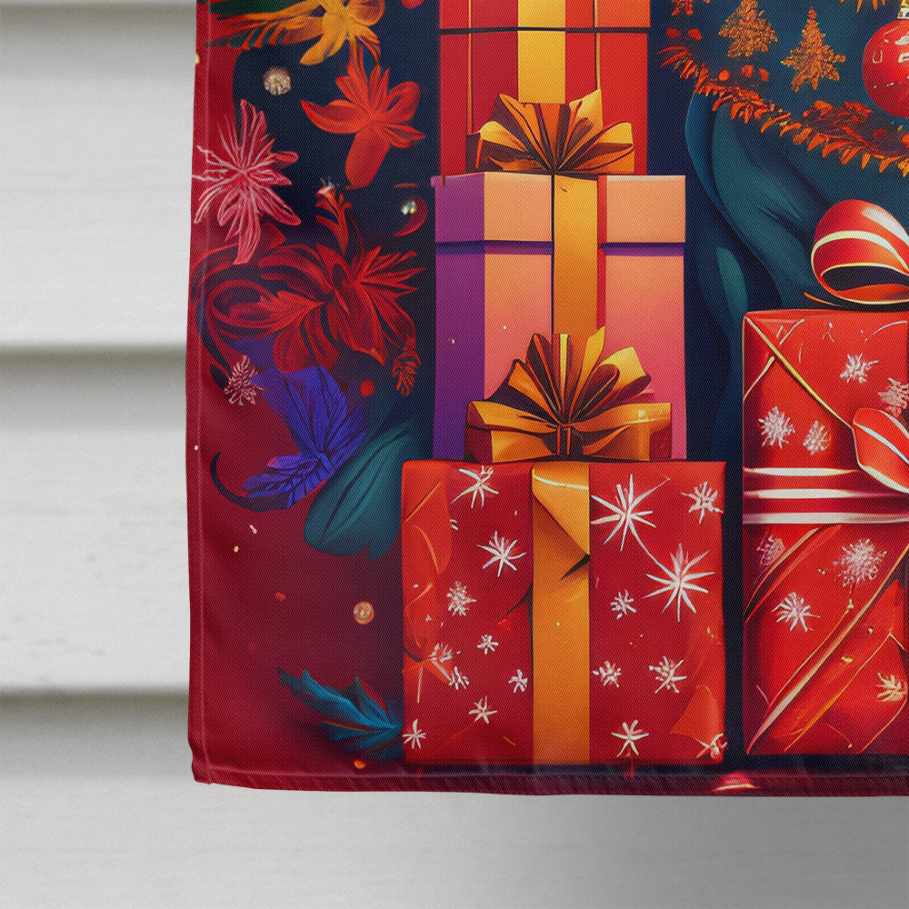 Dogue de Bordeaux Holiday Christmas House Flag