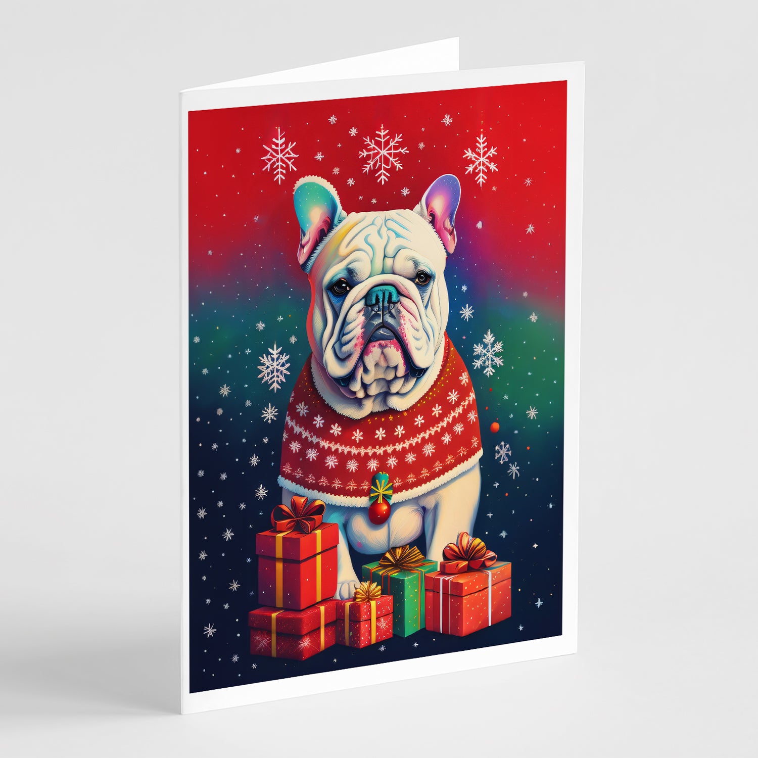 Buy this English Bulldog Holiday Christmas Greeting Cards Pack of 8