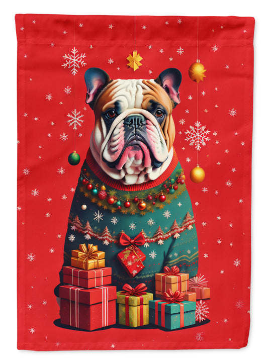 Buy this English Bulldog Holiday Christmas Garden Flag