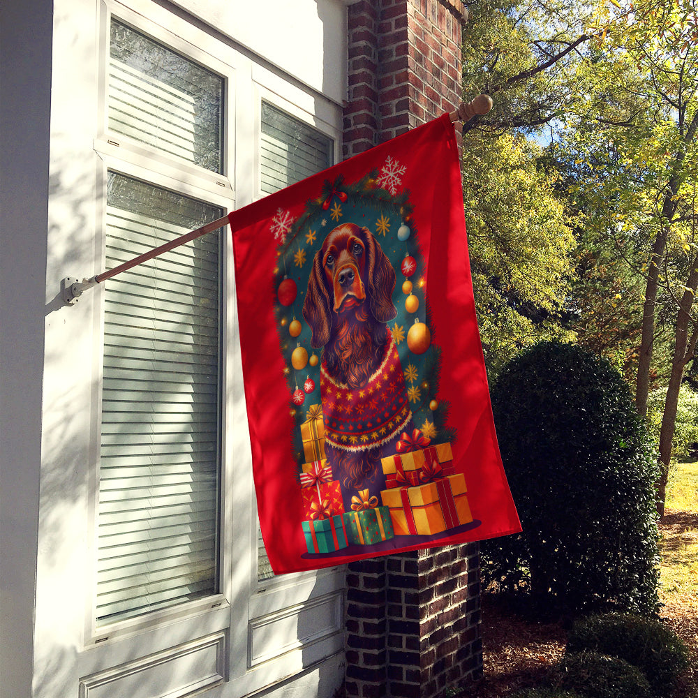 Field Spaniel Holiday Christmas House Flag