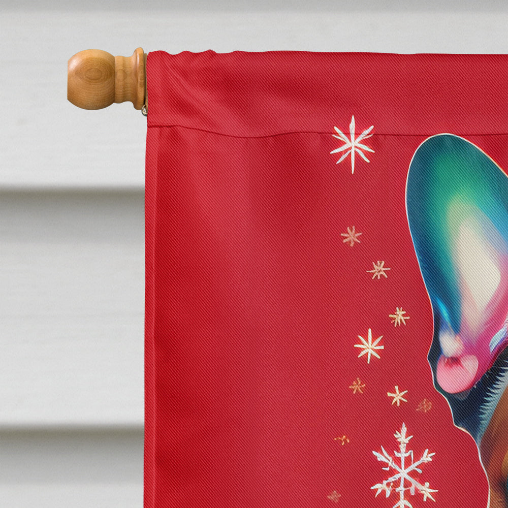 French Bulldog Holiday Christmas House Flag