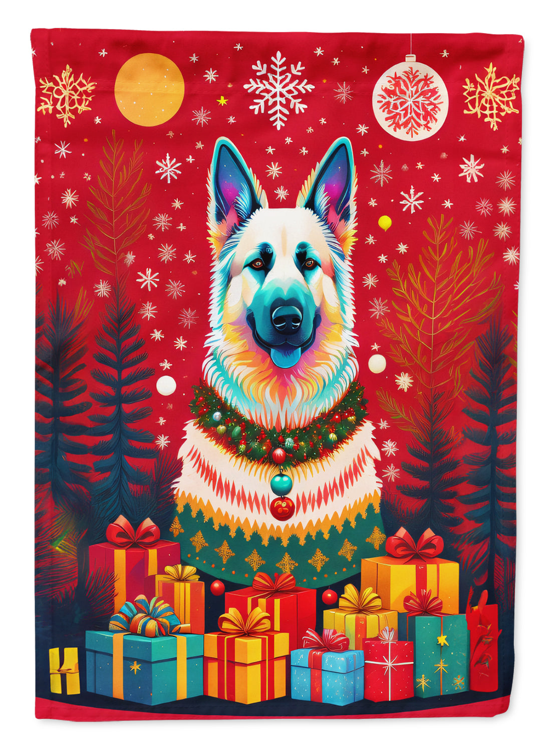 Buy this German Shepherd Holiday Christmas House Flag