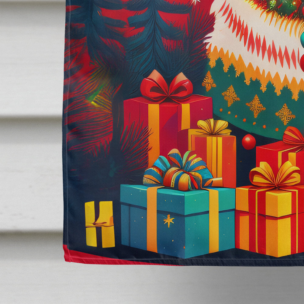 German Shepherd Holiday Christmas House Flag