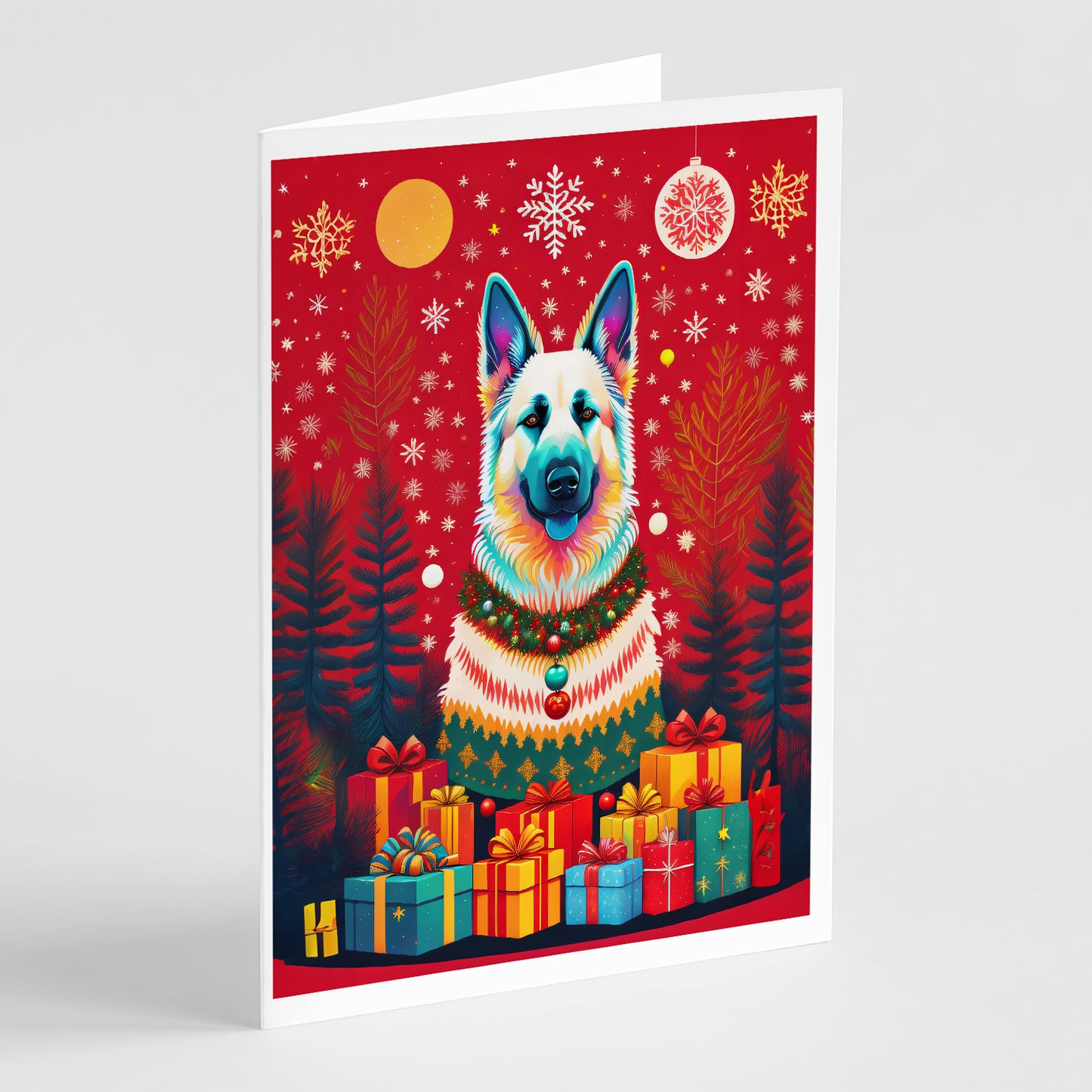 Buy this German Shepherd Holiday Christmas Greeting Cards Pack of 8