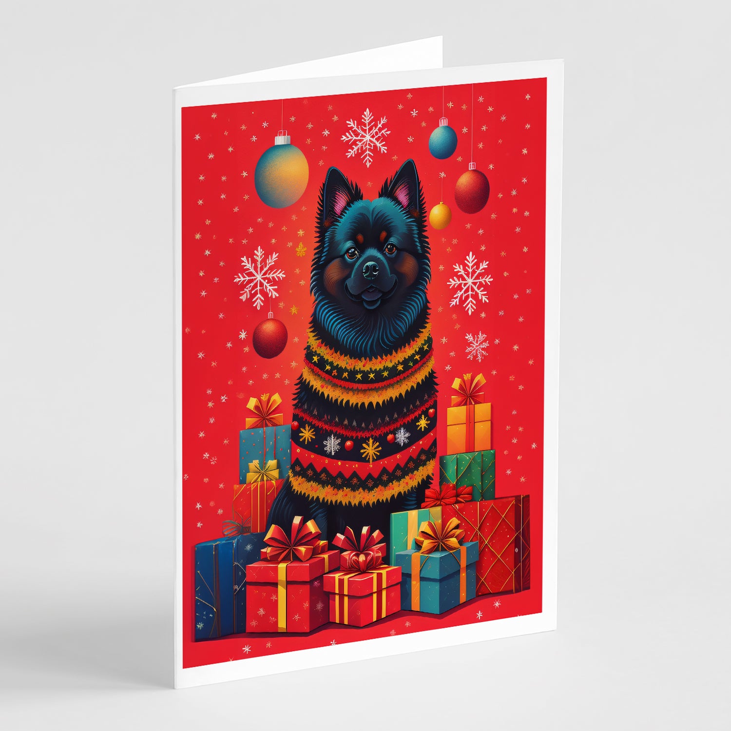 Buy this German Spitz Holiday Christmas Greeting Cards Pack of 8