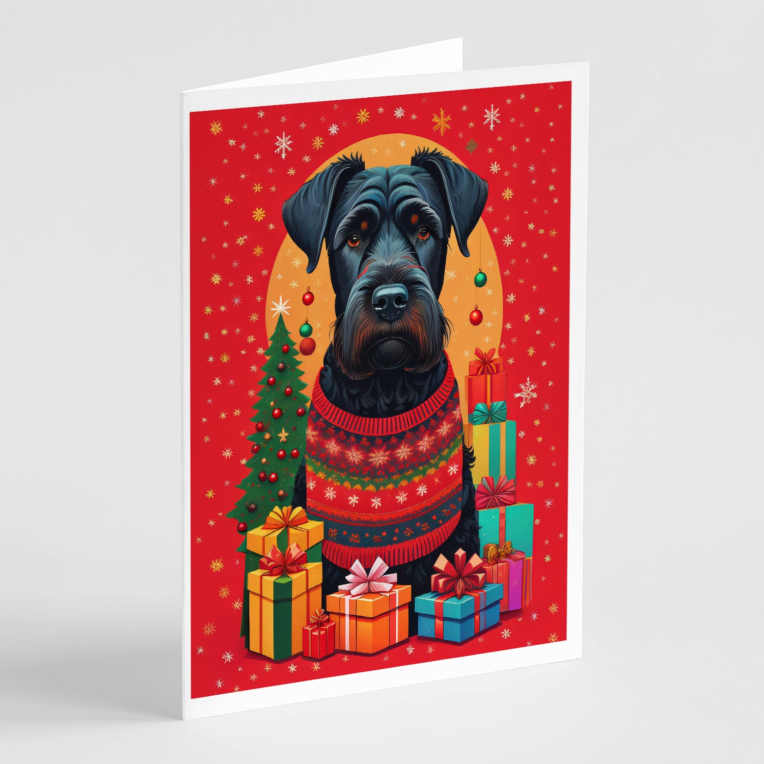 Buy this Giant Schnauzer Holiday Christmas Greeting Cards Pack of 8