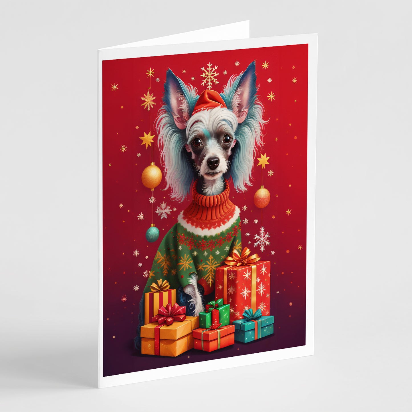 Buy this Chinese Crested Holiday Christmas Greeting Cards Pack of 8