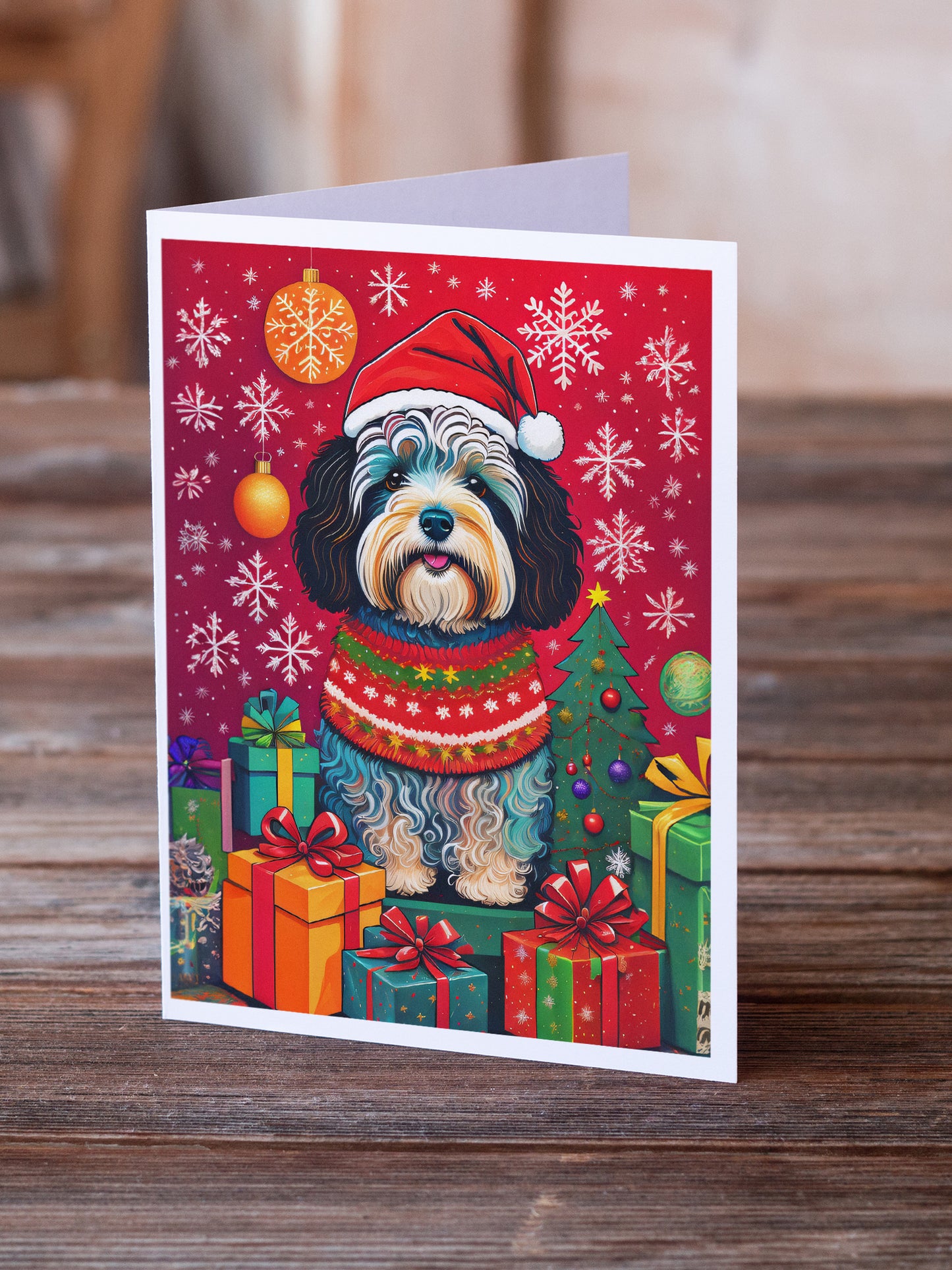 Havanese Holiday Christmas Greeting Cards Pack of 8