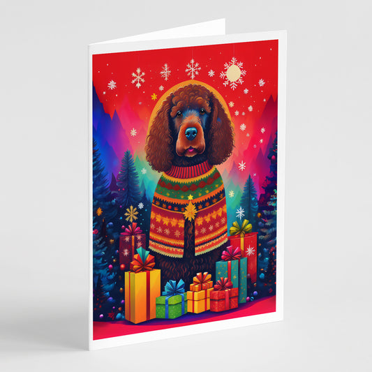 Buy this Irish Water Spaniel Holiday Christmas Greeting Cards Pack of 8