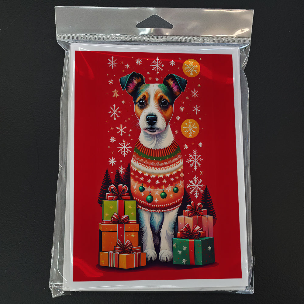 Jack Russell Terrier Holiday Christmas Greeting Cards Pack of 8