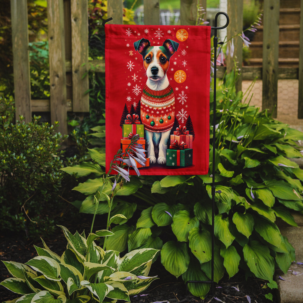 Jack Russell Terrier Holiday Christmas Garden Flag