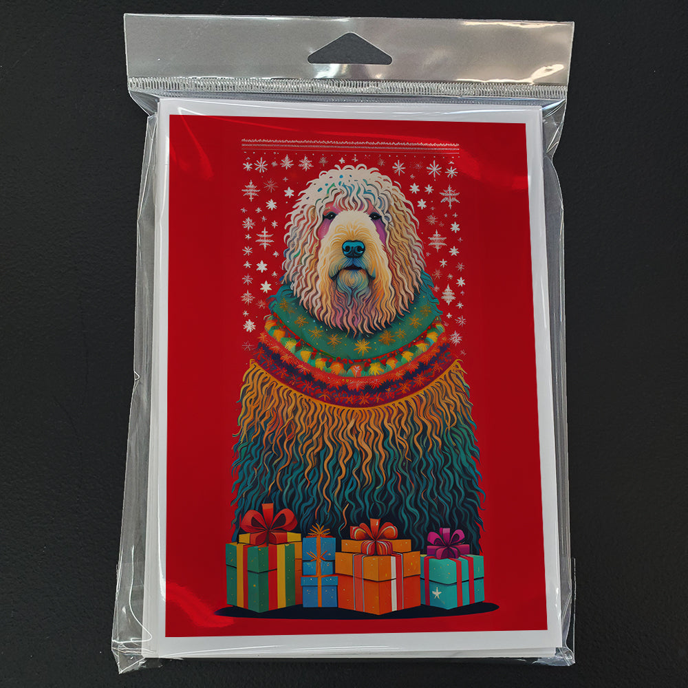Komondor Holiday Christmas Greeting Cards Pack of 8