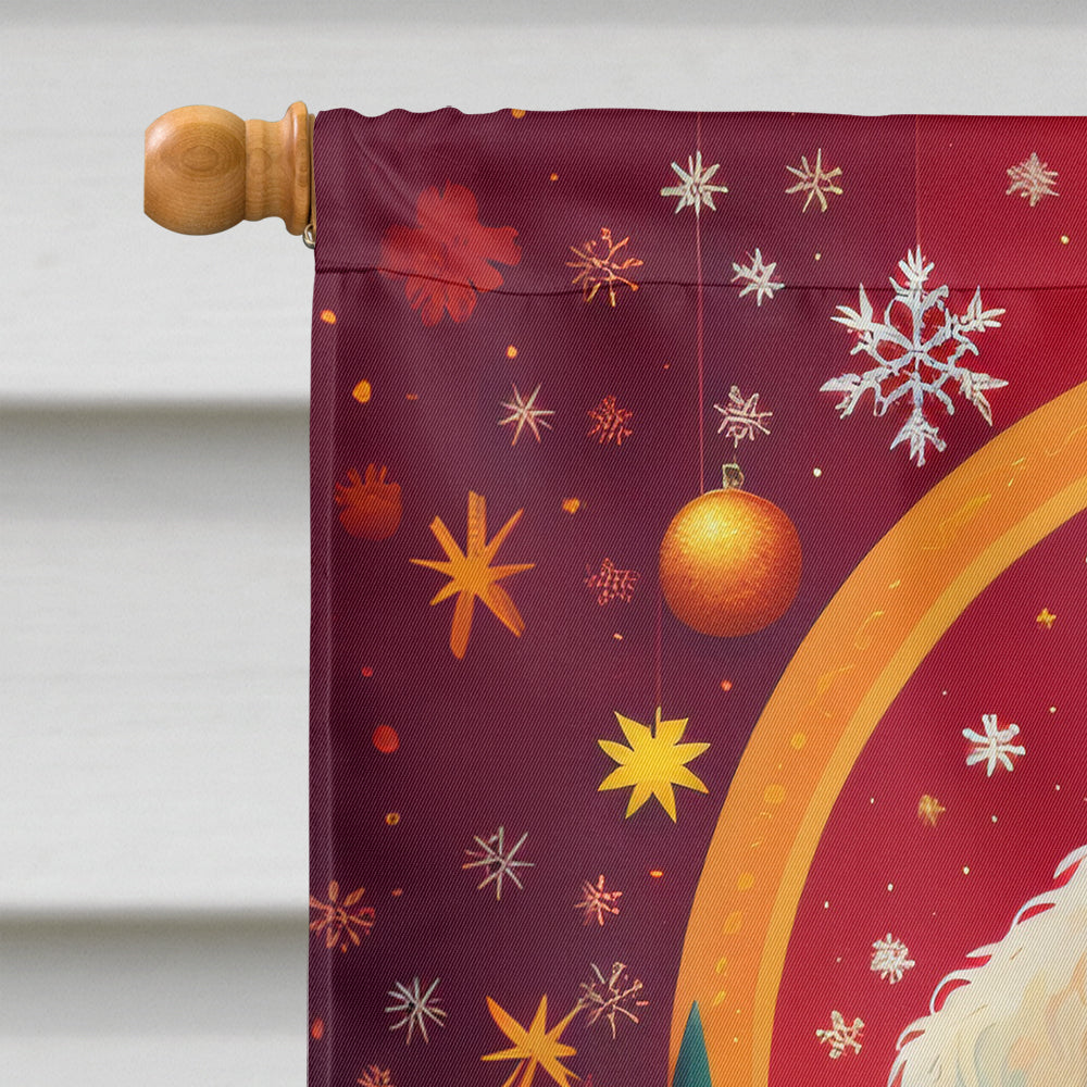 Kuvasz Holiday Christmas House Flag