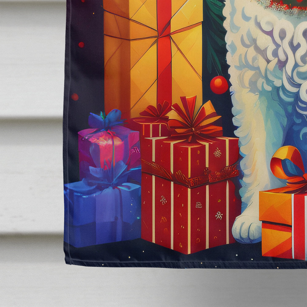 Kuvasz Holiday Christmas House Flag