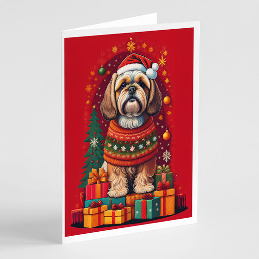 Buy this Lhasa Apso Holiday Christmas Greeting Cards Pack of 8
