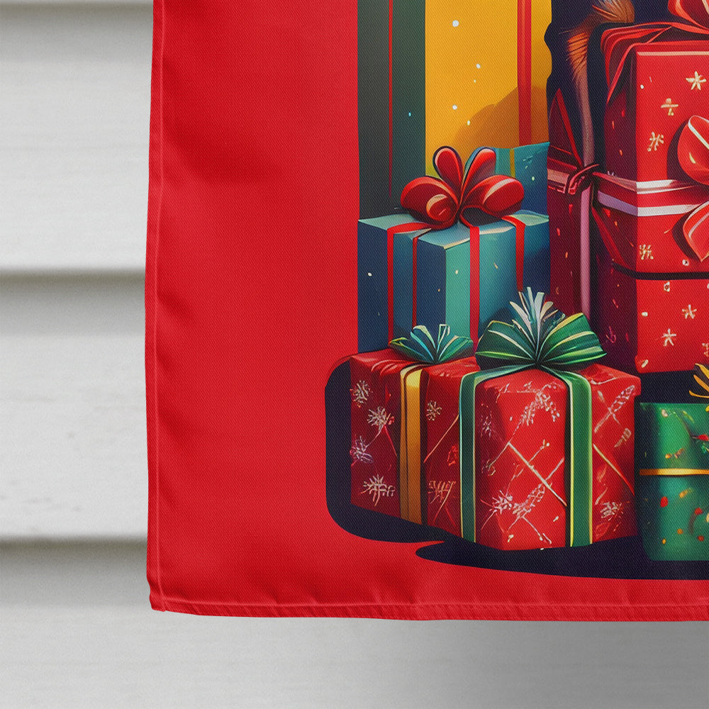 Miniature Pinscher Holiday Christmas House Flag