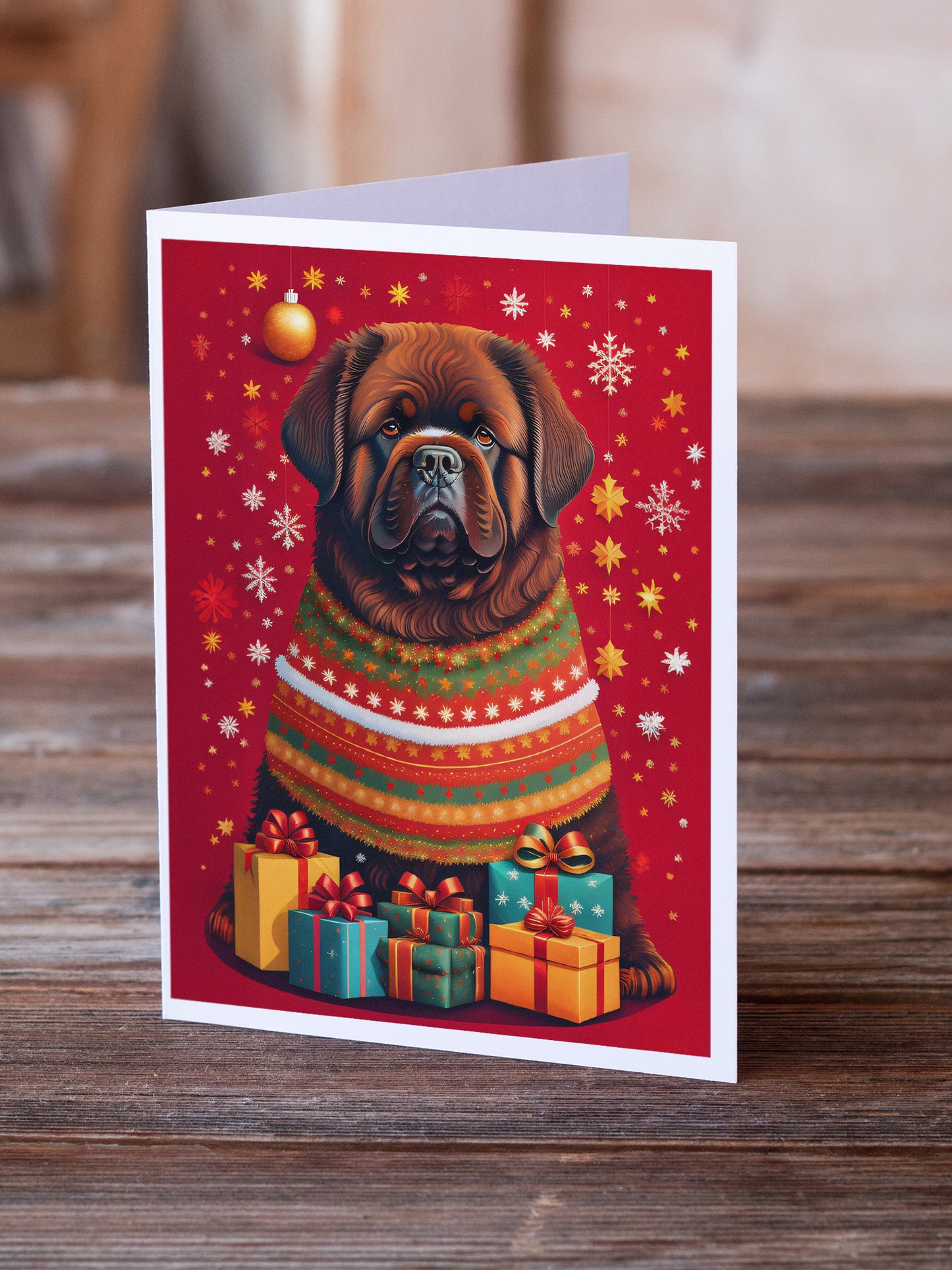 Newfoundland Holiday Christmas Greeting Cards Pack of 8